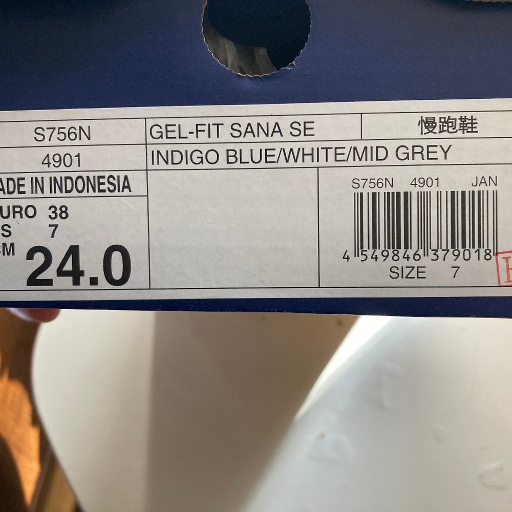 ASICS (rare) GEL FIT SANA SE blue, slip on sneakers size 7 - Picture 9 of 9